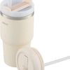 Avanti Hydroquench Insulated Smoothie Tumbler With 2 Lids 550ml - Sand Dune
