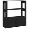 vidaXL Sideboard Black Buffet Side Cabinet Storage Organiser