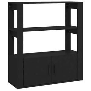 vidaXL Sideboard Black Buffet Side Cabinet Storage Organiser