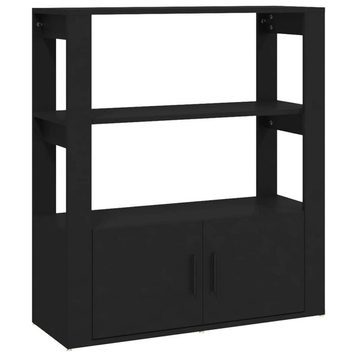 vidaXL Sideboard Black Buffet Side Cabinet Storage Organiser