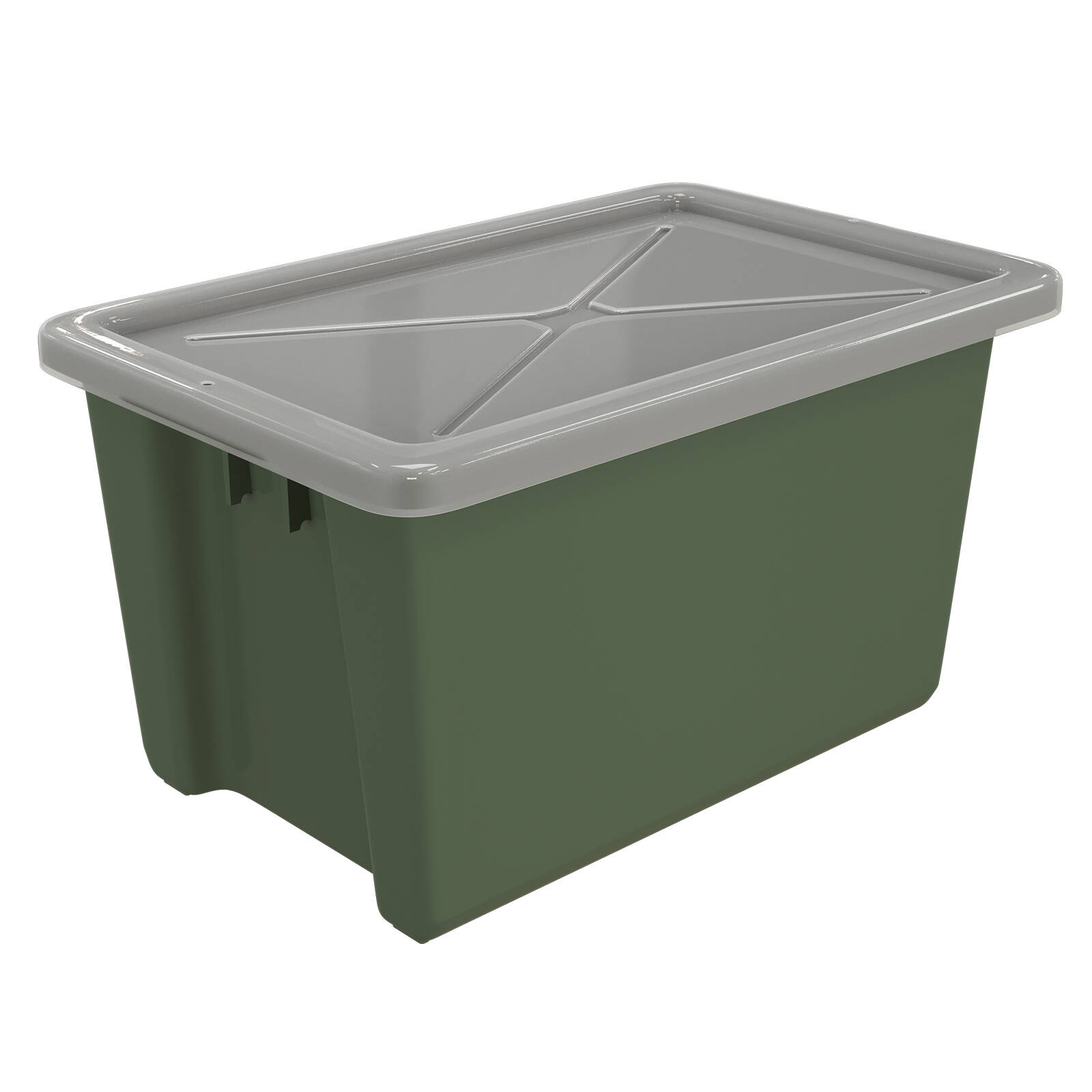 Handy Storage 70L Khaki Heavy Duty Storage Crate Bunnings Australia