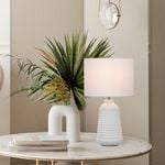  Verve Design White Samara Table Lamp