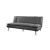 Foret Sofa Bed Futon Recliner Lounge Fabric Couch Convertible 3-seater Grey