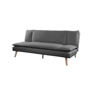 Foret Sofa Bed Futon Recliner Lounge Fabric Couch Convertible 3-seater Grey