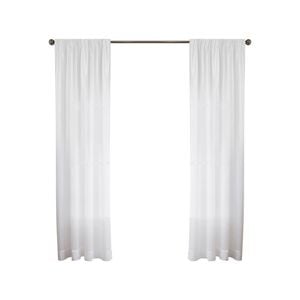 Smart Home Products White Airlie Rod Pocket Net Sheer Curtain - 150 x 135cm