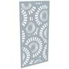 ProtectorAl 300-1200w x 1201-2400h Silver Matt/Gloss White Sunburst Unframed Composite Deco Panel
