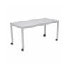 Olg Axis Mobile Table White Frame White Top L1200mm X W600mm