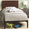 Zinus Single Figari Bed Frame Metal & Bamboo Base Kids - Brown