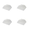 4x TopChef Plastic Mesh Food Cover Tent 1245x45cm - White