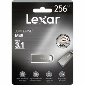 Lexar Usb 3.1 256gb Flash Drive Jumpdrive M45 Memory Stick (250mb/s) Ljdm45-256absl
