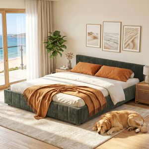 Artiss Queen Bed Frame Green