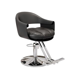 Lauft Black Salon Swivel Chair Backrest Barber Hair Dresser Chair Hydraulic Lift