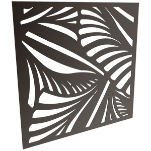ProtectorAl 300 - 1200 x 300 - 1200mm Satin Black Jungle Unframed Solid Aluminium Decorative Panel