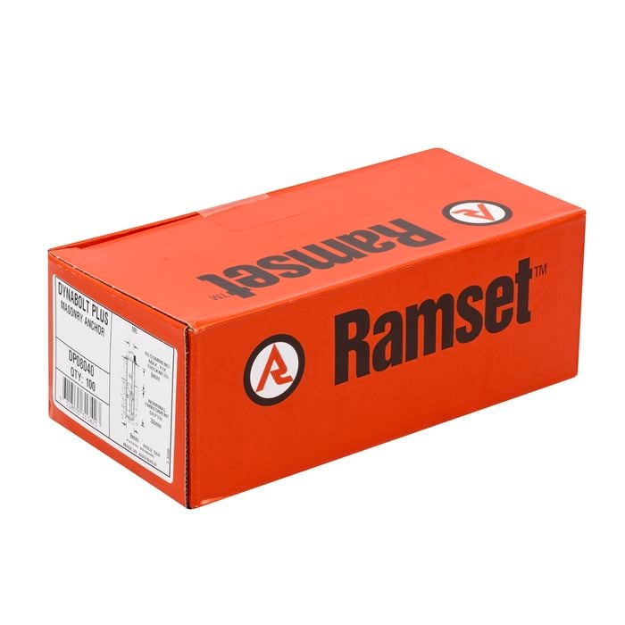 Ramset 8mm x 40mm Dynabolt Hex Nut - 100 Pack