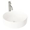 CIBO Matte White Round Thin Edge Ceramic Basin