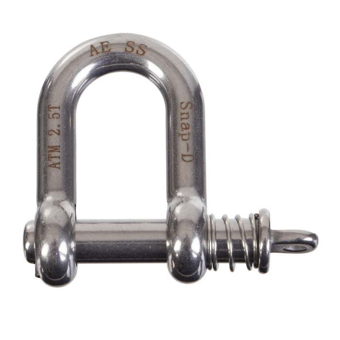 Snap-D 12mm 304 Stainless D Shackle