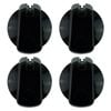 Knob Kit 30 Mm Black X 4 With Decal Set