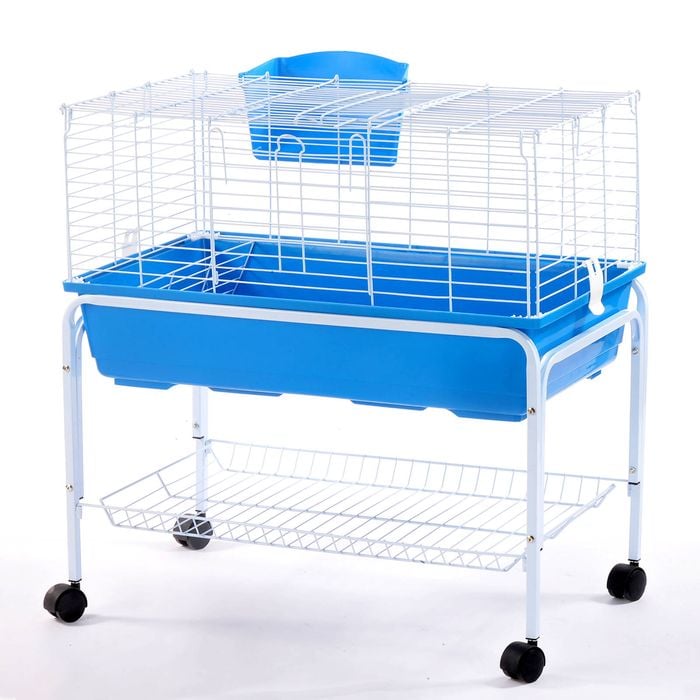Flyline Bunny Hotel 80 Rabbit Guinea Pig Cage Hutch Habitat with Stand Cage Rabbit