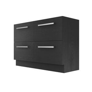 Stein 1200x450x810mm Black Select Floor Standing Vanity to suit handle