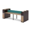 Modern Furniture LENNON 4 SEAT WORKSTATION - Kaldi Grey Blue