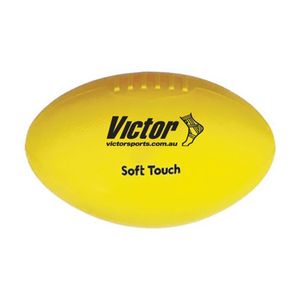 Victor Sports Vinyl School Aussie Rules Football Soft Touch Light Yellow