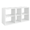 Lugna 716 X 1406 X 390mm White 2 X 3 Storage Unit