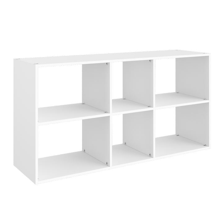Lugna 716 X 1406 X 390mm White 2 X 3 Storage Unit