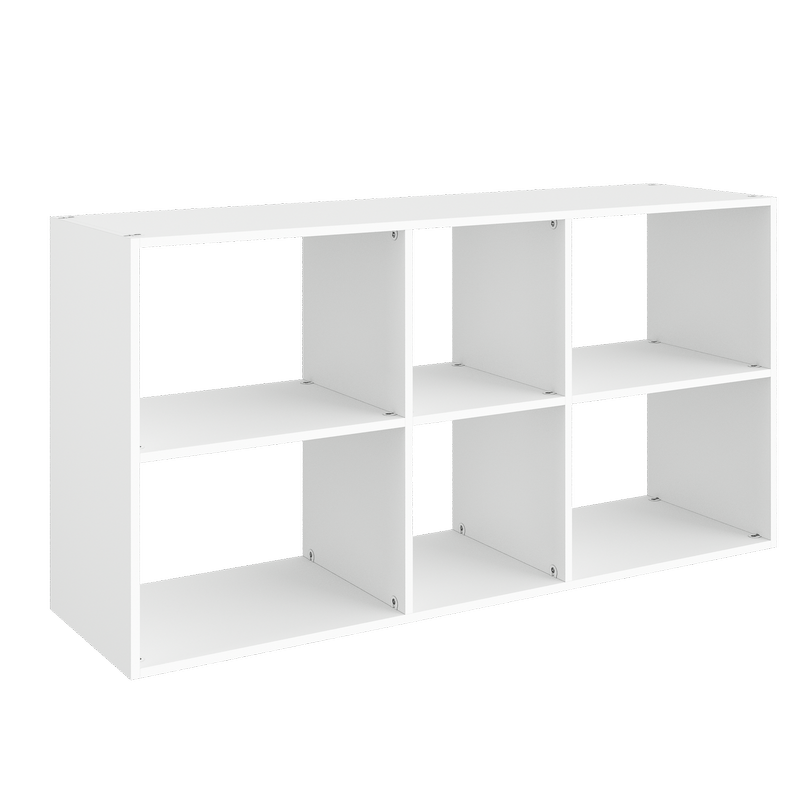 Lugna 716 X 1406 X 390mm White 2 X 3 Storage Unit