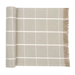 NF Home & Entertaining Essentials Greenland Table Runner 180x35cm Woven Taupe