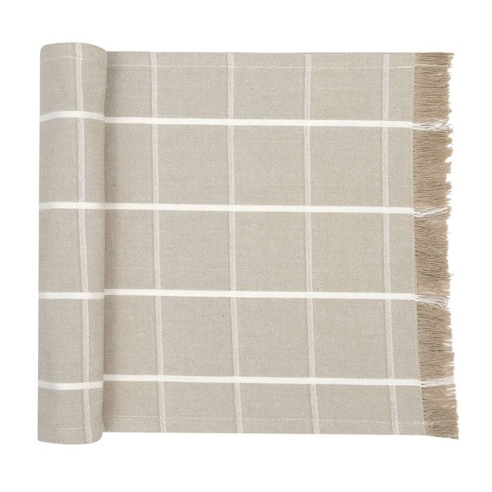 NF Home & Entertaining Essentials Greenland Table Runner 180x35cm Woven Taupe