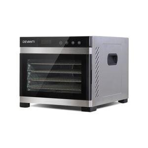 Food Dehydrator 6 Trays Commercial Dehydrators Fruit Beef Jerky MakerDryer Stainless Steel