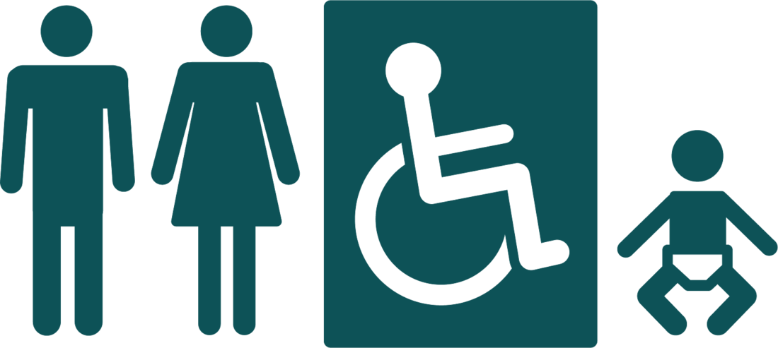 Graphic image for Accessible toilets accessibility icon