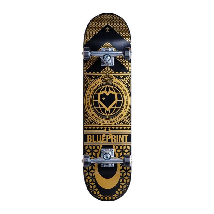 Blue Print Blueprint Home Heart Complete Skateboard 8.125 - Black/gold