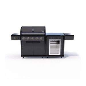 Coleman Pro Series 5 Burner Kitchen With Fridge Module Matt Black