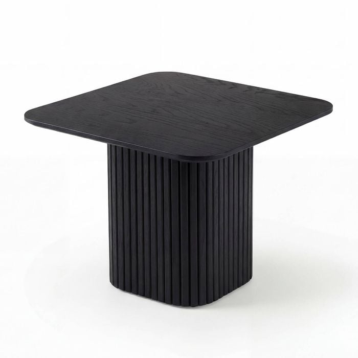 Elbasan 60cm Square Coffee Table Black