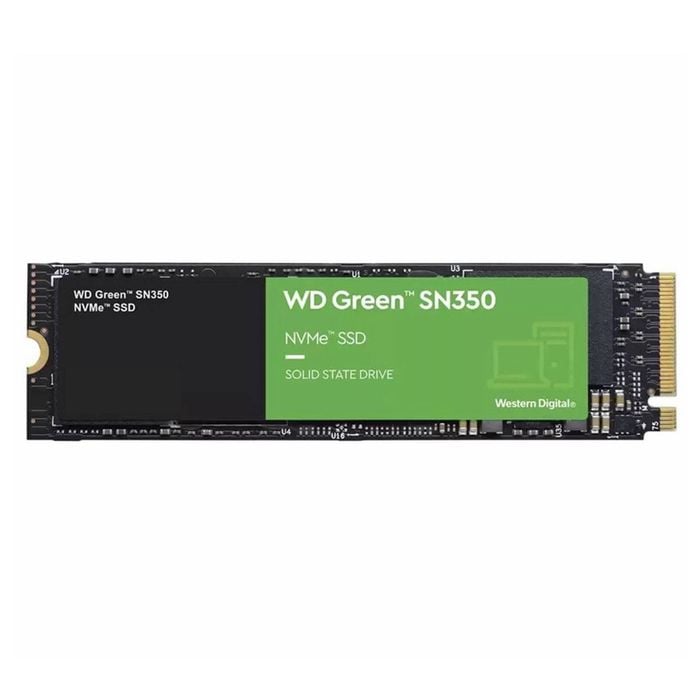Western Digital Wd Green Sn350 2tb M.2 Nvme Ssd 3200mb/s 3000mb/s R/w 340k/380k Iops1m Hrs Mttf 3yrs Wty