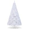 Costway 2.1M PVC Christmas Tree Indoor Outdoor Holiday Decoration White