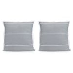 2PK Jason Commercial Calista Euro Pillow Case 65x65cm Granite
