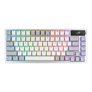 ASUS ROG Azoth 75% Moonlight Wireless RGB Mechanical Keyboard - Snow Switch [ROG AZOTH/NXSW/US/PBT/WHT]