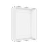 Lugna 1024 x 750 x 280mm White Cabinet Shell