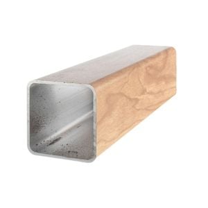 DECO 65 x 65mm Smoked Ash DecoSlat Radius Corner Post