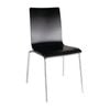Bolero Black Square Back Side Chair (pack Of 4) - Cafe Chairs (gr345)