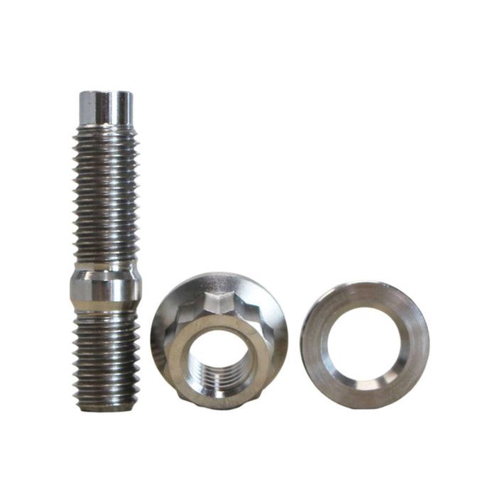 M10 x 1.5mm x 45mm Titanium Stud, Nut and Washer Kit-12 Point Nut