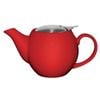 Olympia Cafe Teapot Stoneware With Removable Stainless Steel Infuser Red 510ml