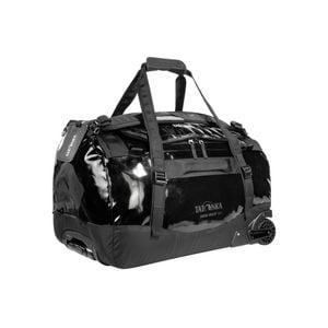 Tatonka Nylon Barrel Roller M/60L Outdoor Travel Wheeled Duffel Black Gloss