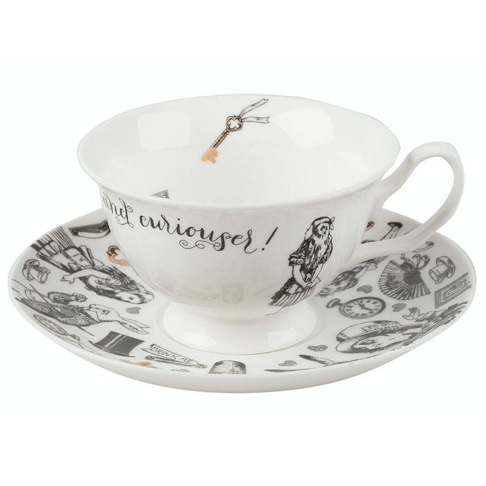 Mikasa X V&a Alice Wonderland Cup & Saucer 210ml