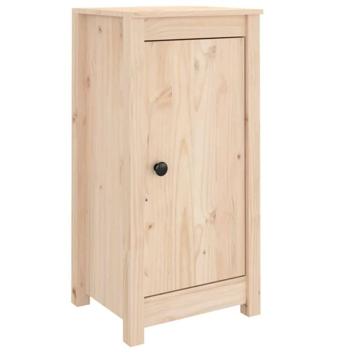 vidaXL 2x Solid Wood Pine Sideboards Storage Cabinet Cupboard Home Organiser
