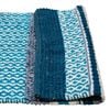 Woven Yarn Dyed Multi Stripe Cotton Lifestyle Bath Rug - Blue