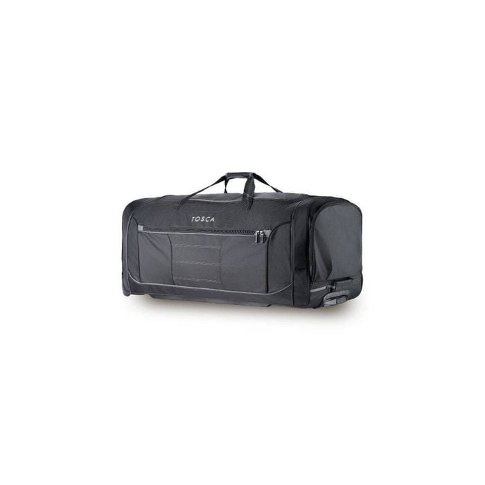 Tosca Jumbo 90cm Wheeled Duffle Bag Travel Trolley Black/Grey