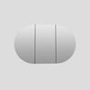 Future Glass Ruma Frameless Pill Mirror Cabinet - 760 x 1200mm (Triple Door)